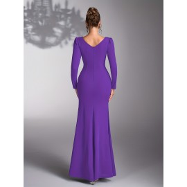 Elegant Sequin Patchwork Dress for Bridesmaids at Weddings And Evening Parties.