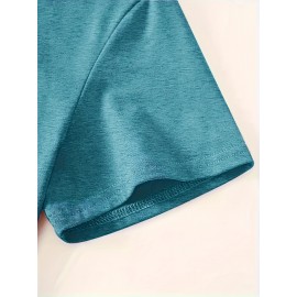 [Graphic Print Tee] Soft Stretch Women's Casual Short Sleeve T-Shirt with 