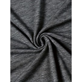 Casual Vintage Loose Round-Neck Short-Sleeve T-Shirt with a Simple English Letter Print Design.