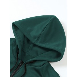 Disney Stitch TROUBLE Women'S Casual Zip-Up Hoodie - Front Zipper Design, Pink Cartoon Print, Cozy Fall/Winter Jacket with Hood, Cute Hoodies