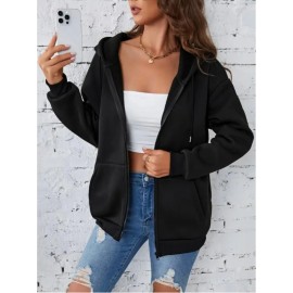 Plus Size Stitch Graphic Hoodie - Cute Cartoon Print with Hearts & Stars, Zip-Up Pullover with Pockets, Machine Washable, Black & Pink, Perfect for Casual Wear, Parties, and Holidays, Casual Wear Hoodie | Playful Design | Stretchy Fabric, Disney Shirts