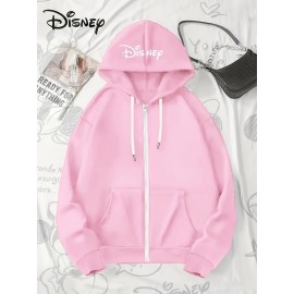 Women'S Plus Size Playtime Mary Cat & Pals Hoodie - Cozy Cartoon Print Pullover with Front Zipper, Machine Washable, Comfortable Fall/Winter Casual Sweatshirt, Oversized Hoodie