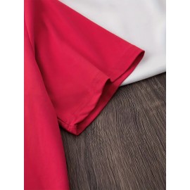 Plus Size - Women'S Plus Size Halloween Cat Print T-Shirt - Black Casual Crew Neck Tee with Playful Cartoon Cats, Breathable & Comfortable for Casual Attire, Halloween Shirts